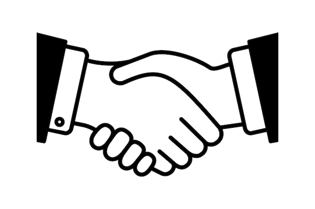 Business handshake icon symbol