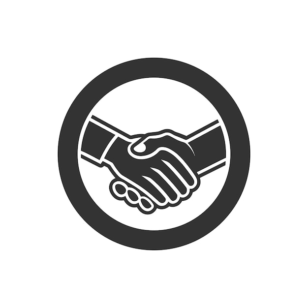 Business_handshake-logo Vector illustratie