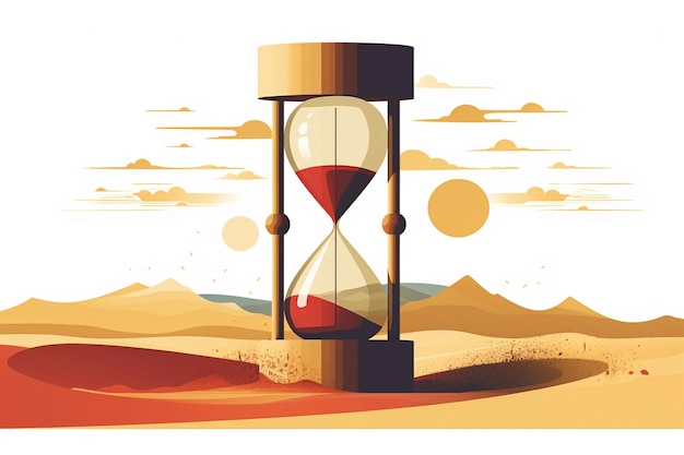 Vector business hours concept vector illustration