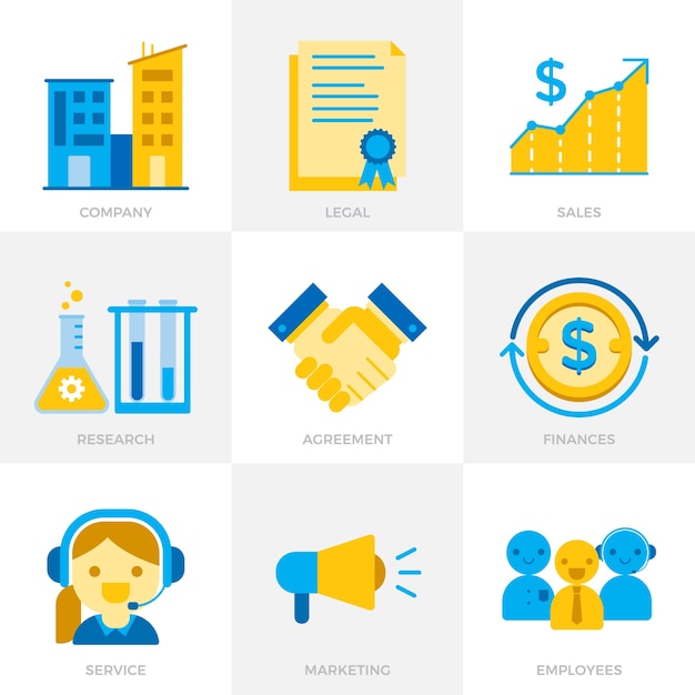 Business icon collection