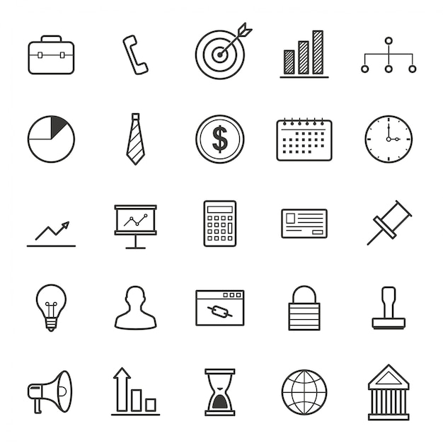 Business icon collection