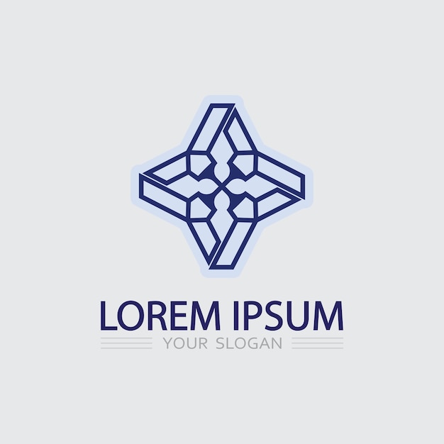 business icon and logo design vector graphic