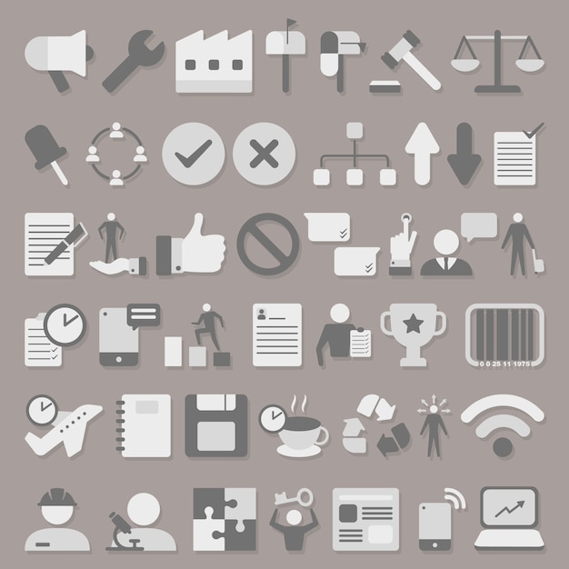 Vector business icons set