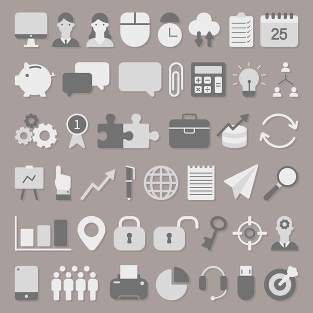 Vector business icons vector set