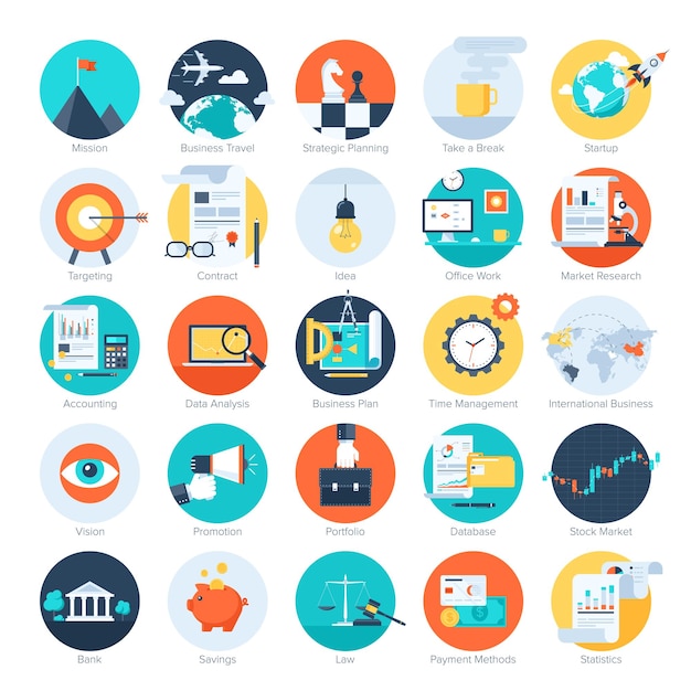 Vector business icons