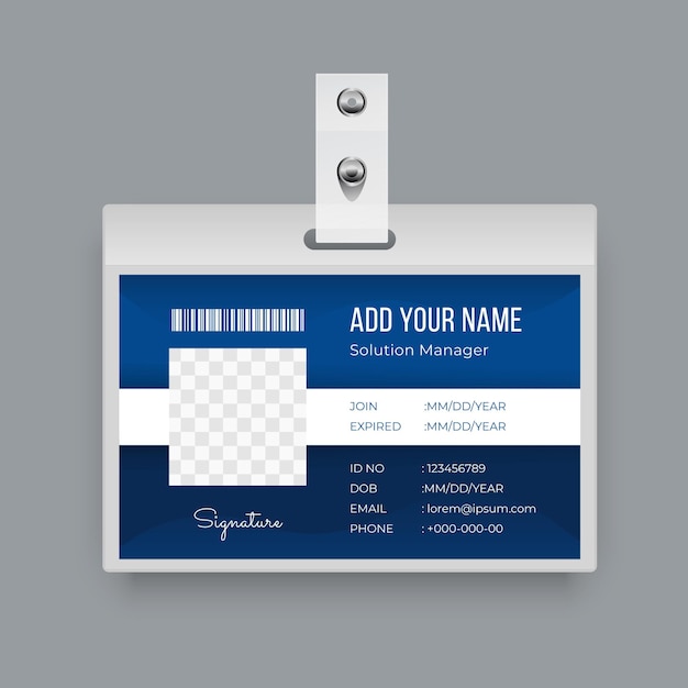 Vector business id card design template