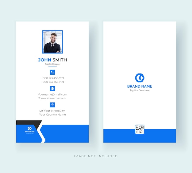 Business ID Card Modern Design Template Premium Vector