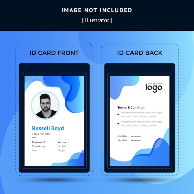 Vector business id card  template