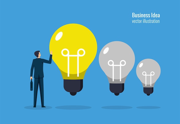 Business idea concept, creativity for success
