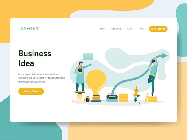 Business idea for website page