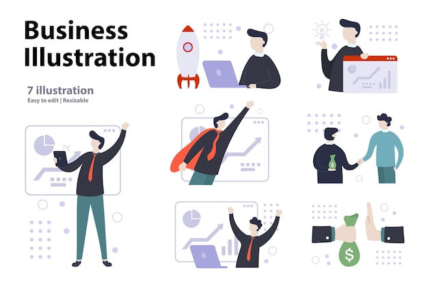 Vector business illustration concept