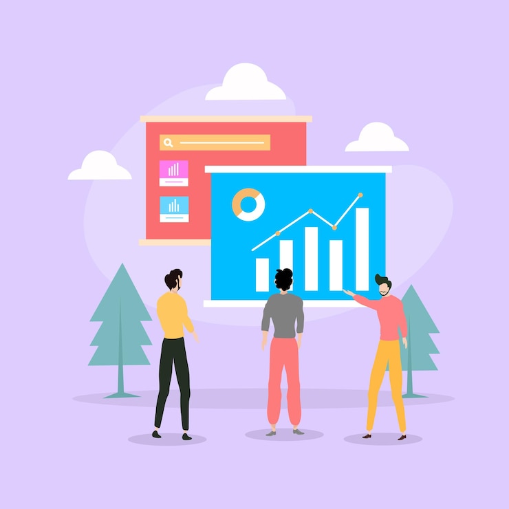 Vector business illustration vector design for success business resources