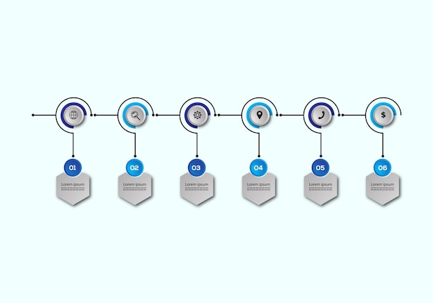 Векторный дизайн графических элементов бизнес-информации