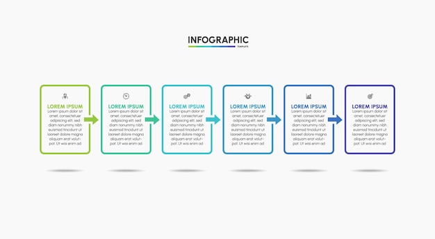 Business infographic background template