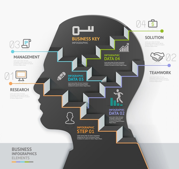 Concetto di business infografica