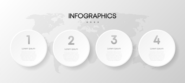 Visualizzazione dei dati infografici aziendali cornice quadrata semplice modello di progettazione infografica