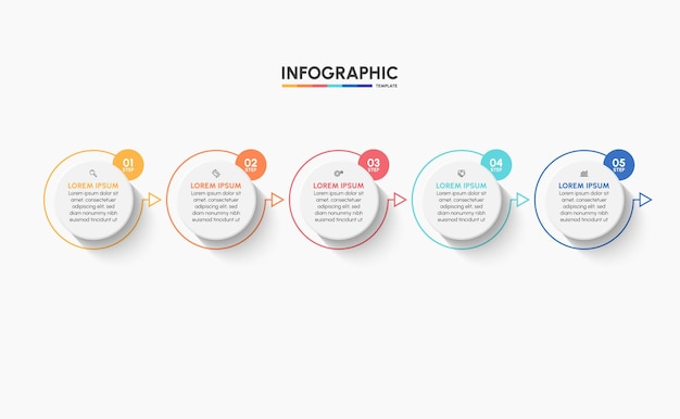 Business infographic design background template