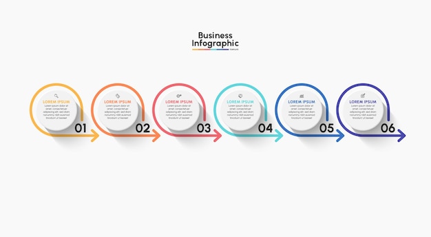 Business infographic design background template