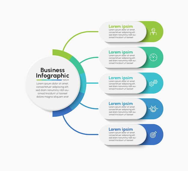 Business infographic design background template