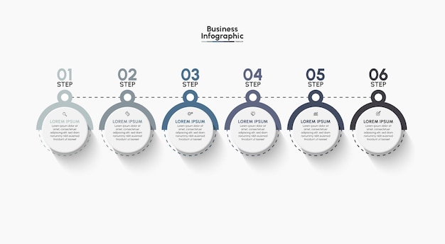 Business infographic design background template