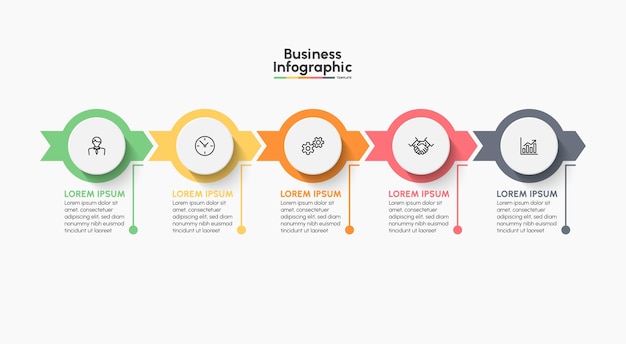Шаблон фона дизайна бизнес-инфографики