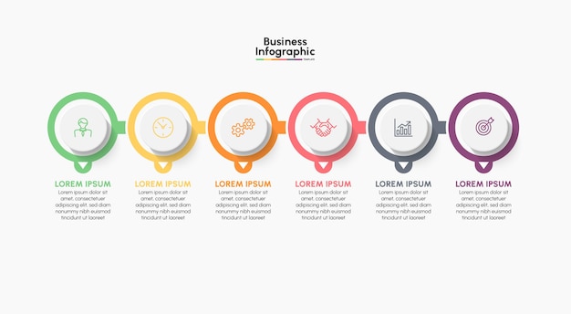 Business infographic design background template