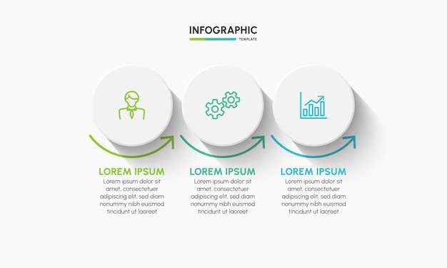 Business infographic design background template