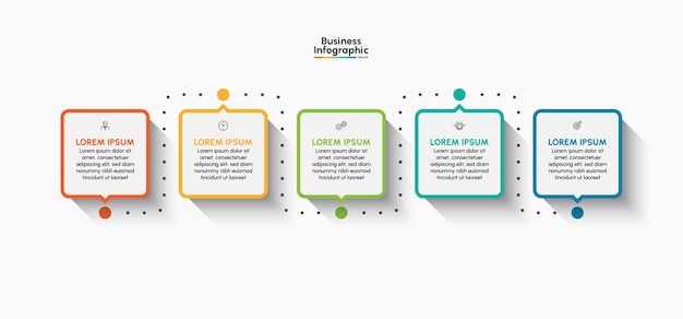 Business infographic design background template