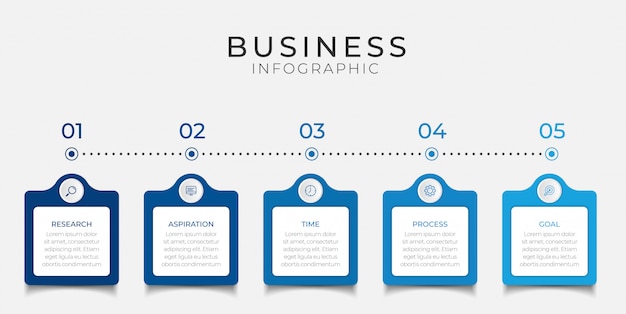 Business infographic design  can be used for workflow layout, diagram, annual report.