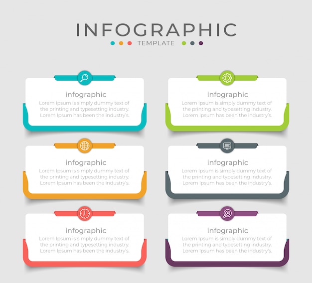 Vector business infographic design can be used for workflow layout, diagram, annual report.