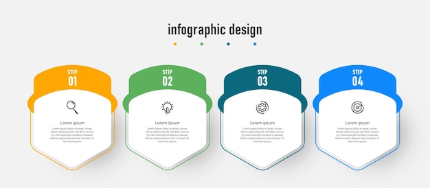 Design infografico aziendale elegante