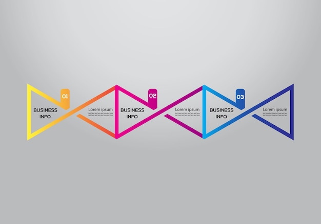 Vettore modello di progettazione infografica aziendale vector, può essere utilizzato per passaggi, opzioni, processo aziendale