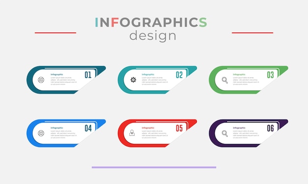 Modello di progettazione infografica aziendale con 4 opzioni o passaggi illustrazione vettoriale.