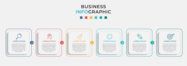 Modello di progettazione infografica aziendale