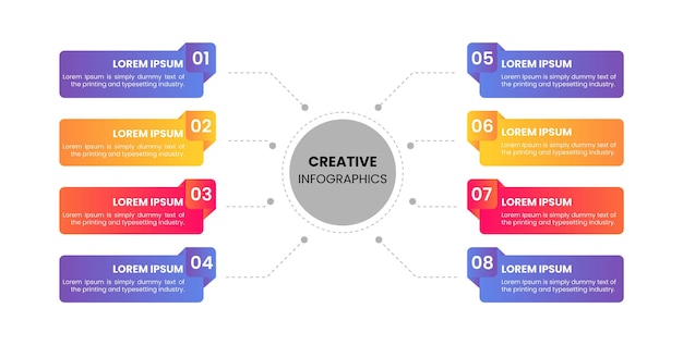 Business infographic design template