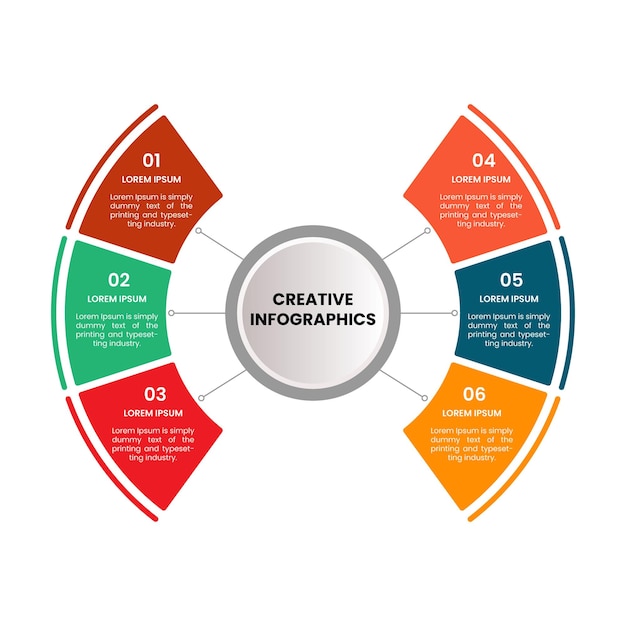 Modello di progettazione infografica aziendale