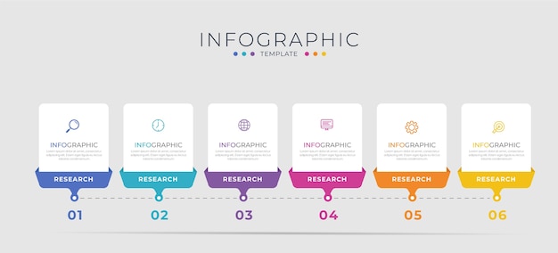 Vettore progettazione infografica aziendale