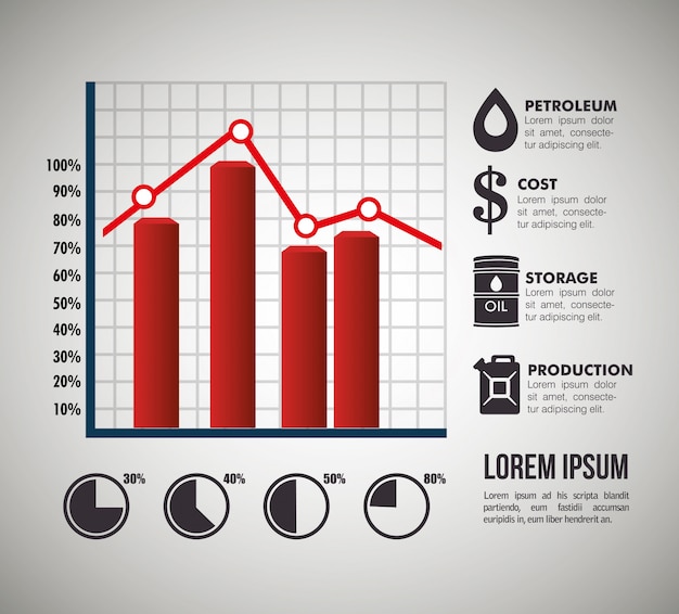 Vettore progettazione infografica di business