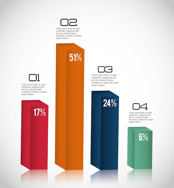 Vettore progettazione infografica di affari