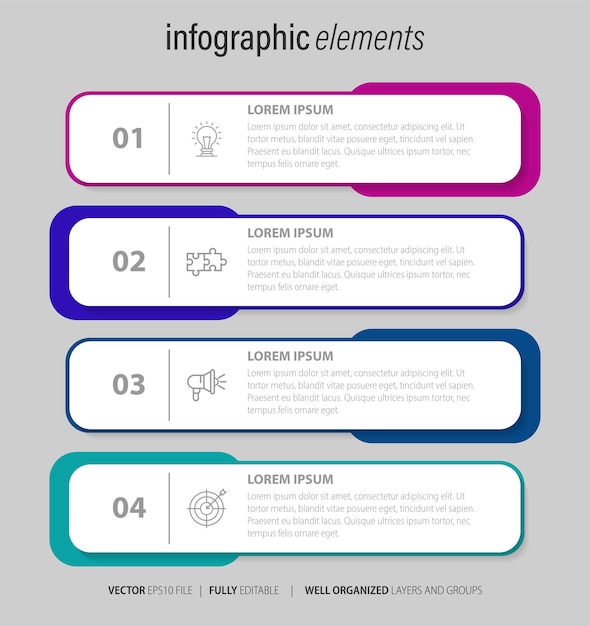 Business infographic element