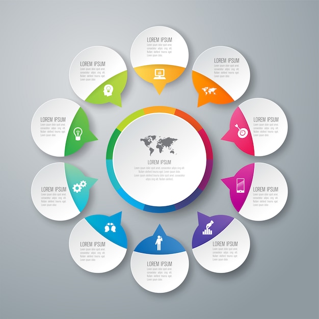 Business infographic elements