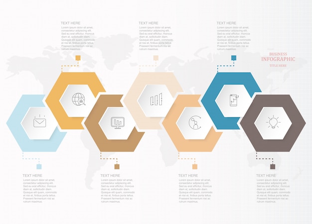 Elementi di business infografica