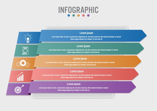 business infographic labels template