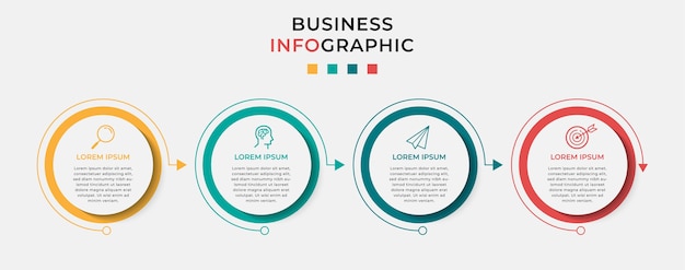 Infografica aziendale nelle opzioni