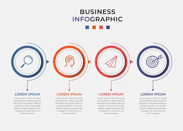 Infografica aziendale nelle opzioni