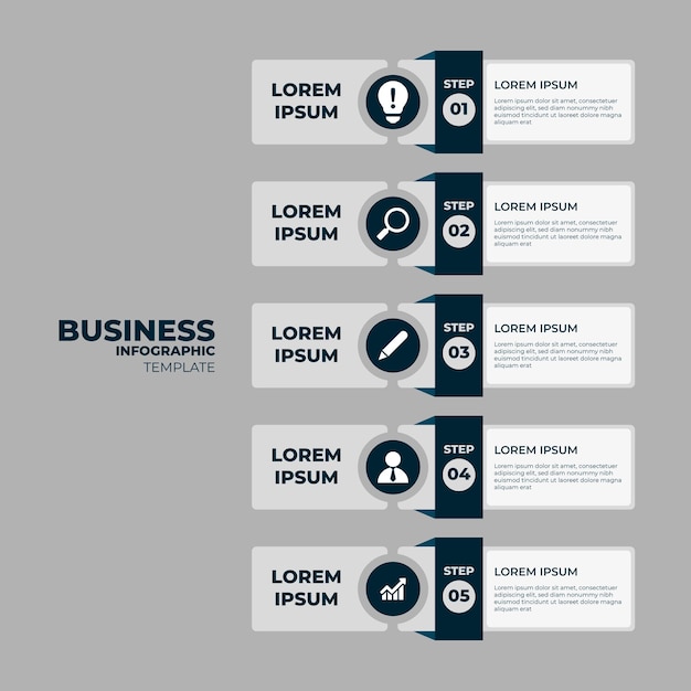 Vector business infographic premium template design.