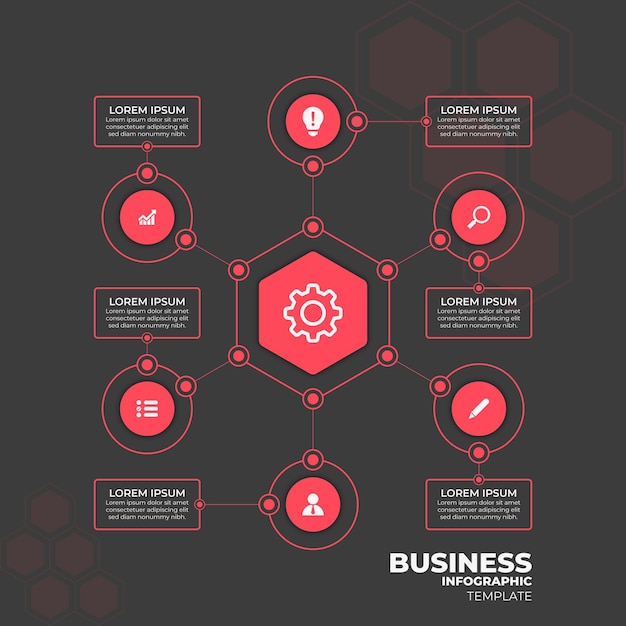 Vector business infographic premium template design.