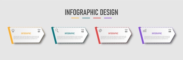 Business infographic process template