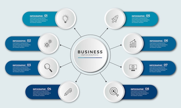 business infographic steps