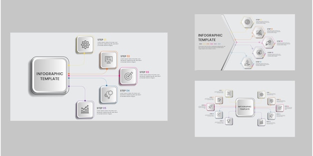 Modello di infografica aziendale. infografica aziendale o presentazione.